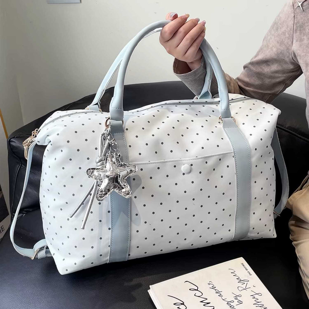 Stylish Polka Dot Travel Duffel Bag