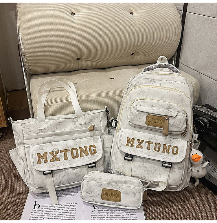 Multi-Functional School Backpack-https://detail.1688.com/offer/1012787218819.html-Calm Wears-White-Calm Wears