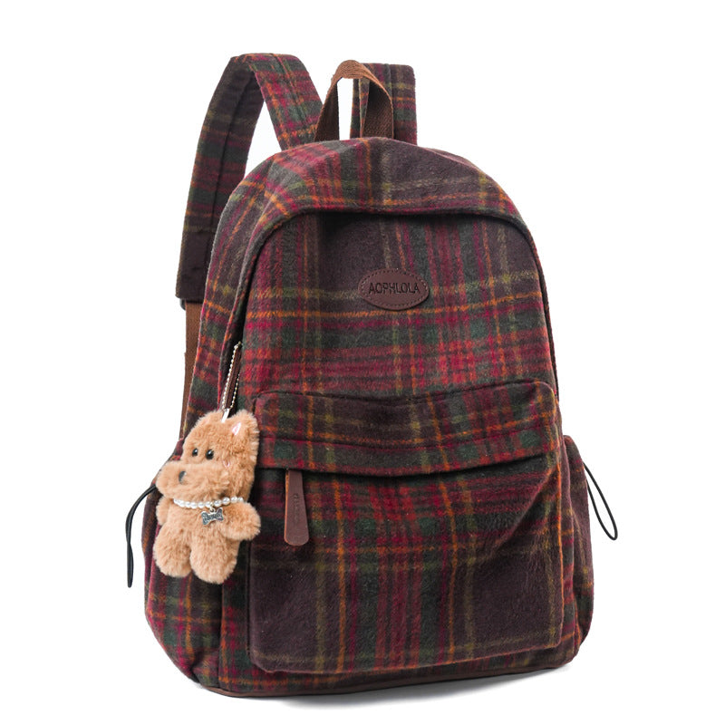Cozy Patterned School Backpack