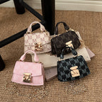 Women's mini handbag with decorative chain strap