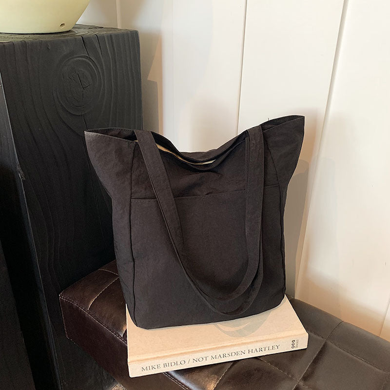 Women's casual tote bag with spacious design and practical inner pockets-https://detail.1688.com/offer/812304993107.html-Calm Wears-Black-nothing-Calm Wears