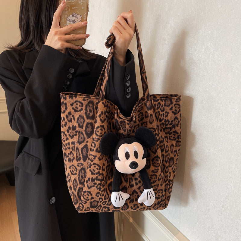 Stuffed Animal Tote Bag with Animal Design