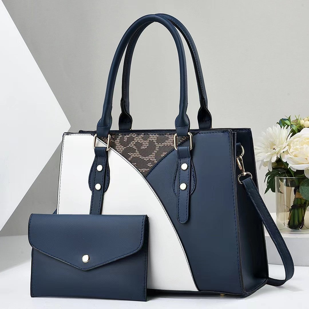 Ladies' fashionable tote bag with removable clutch-https://detail.1688.com/offer/759369507052.html-Calm Wears-Blue-33-Calm Wears