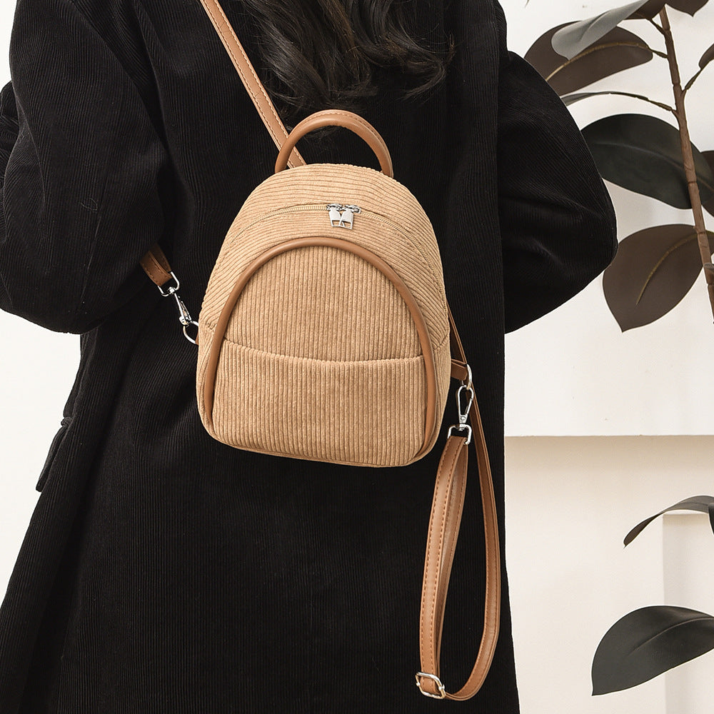 Corduroy Mini Backpack Calm Wears