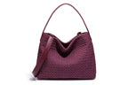 Oversized Woven Hobo Bag