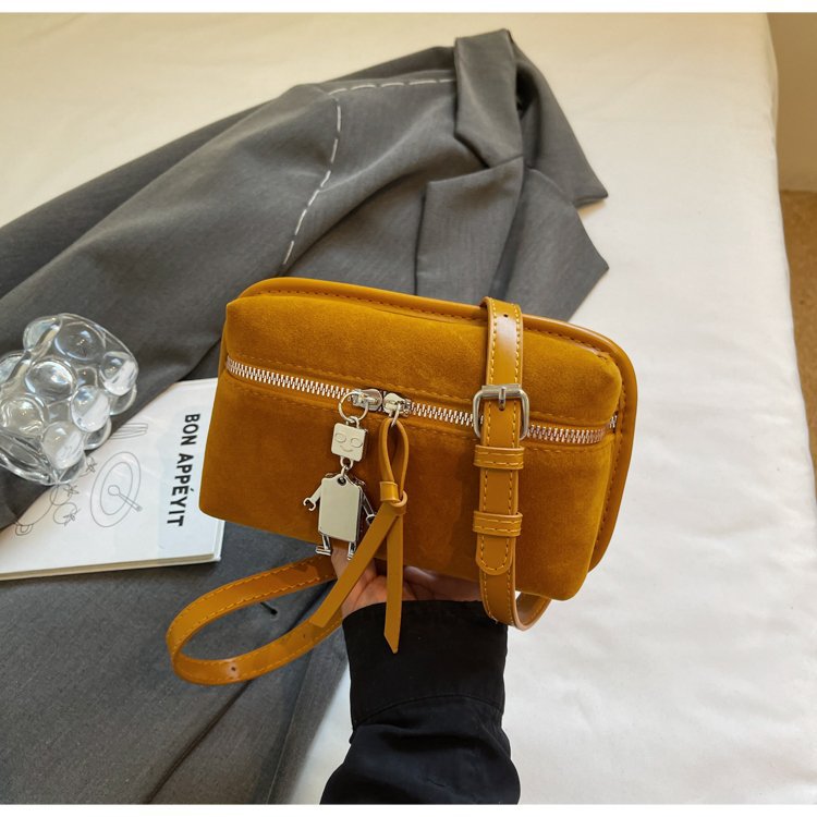 Women's practical shoulder bag made of high-quality suede leather-https://detail.1688.com/offer/974044430038.html-Calm Wears-Yellow-nothing-Calm Wears