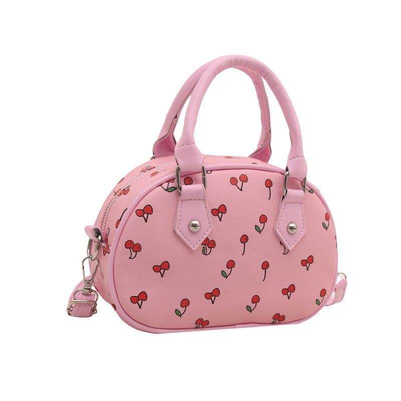 Playful Cherry Print Handbag
