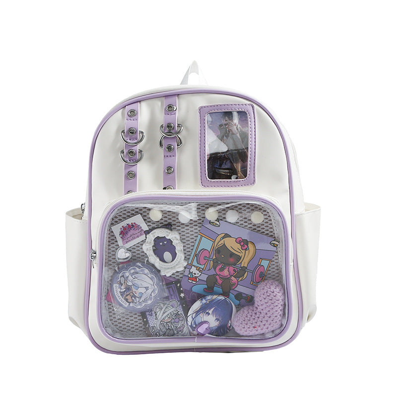 Creative Illustration School Backpack-https://detail.1688.com/offer/875419049781.html-Calm Wears-Purple-Calm Wears