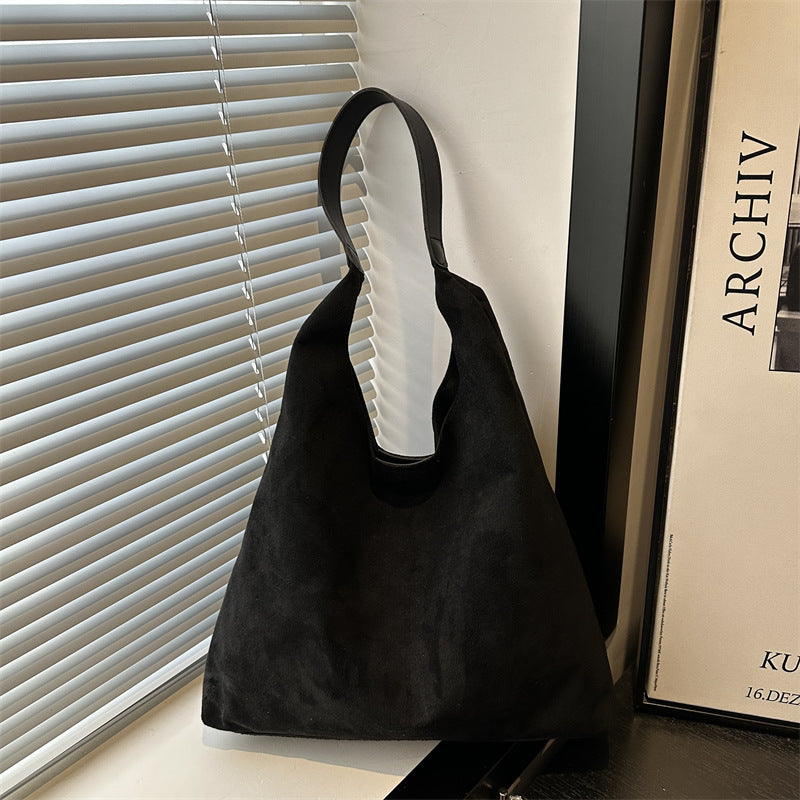 Suede Slouchy Hobo Bag