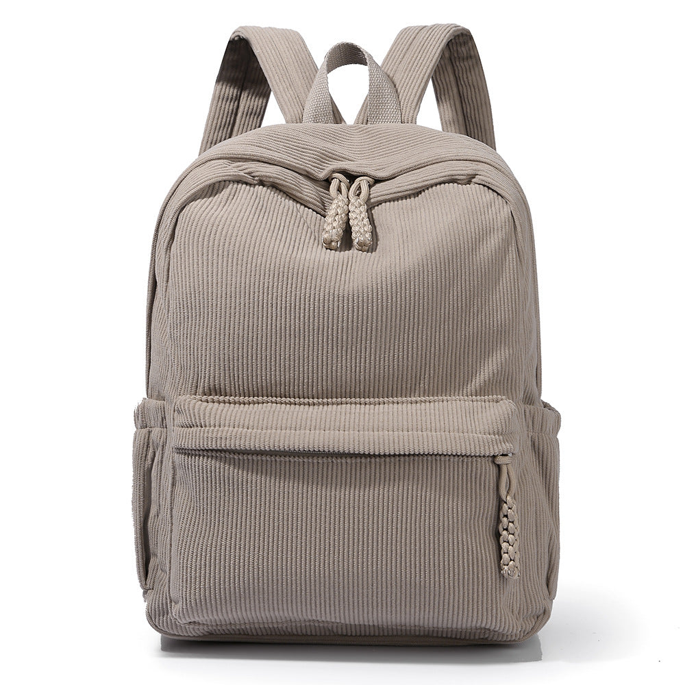 Textured Corduroy Backpack