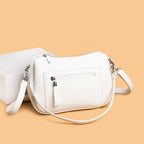 Casual Leather Crossbody Bag