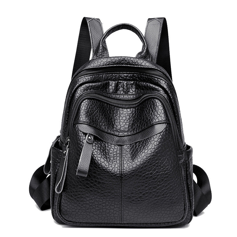 Multi-Compartment Textured Backpack