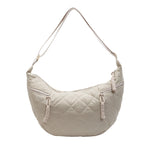 Quilted Soft Fabric Hobo Handbag Calm Wears