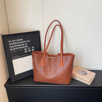Woven Leather Tote Bag