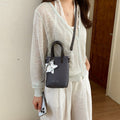 Women's practical mini handbag with removable pendant