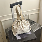 Textured Drawstring Mini Pouch