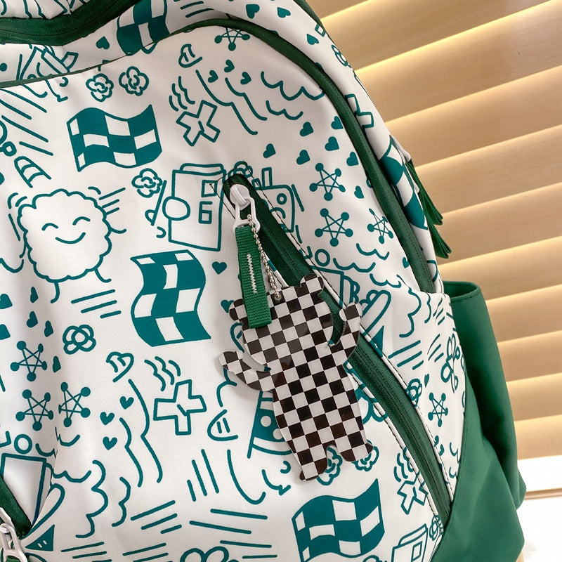Fun Printed Graphic School Backpack