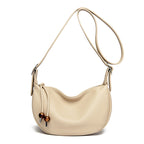 Casual Textured Leather Sling Bag