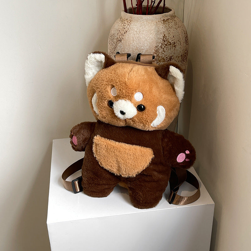 Plush backpack with cute animal design