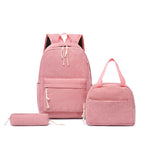 Backpack set with Playful Strawberry Pattern