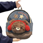 Backpack with Cute Plush Toy and Charming Design