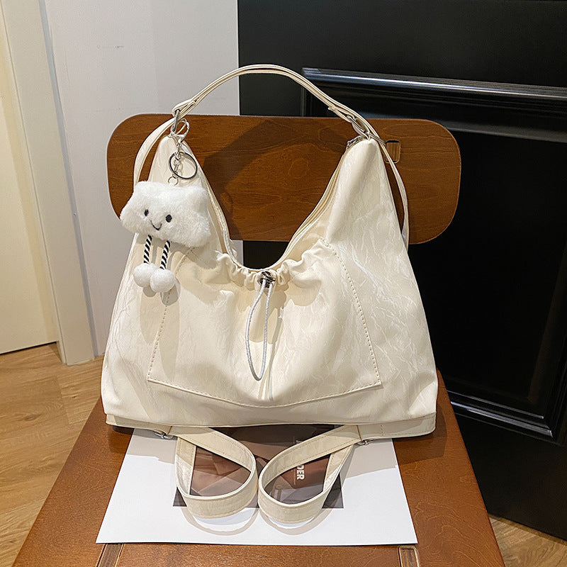 Crinkled Pouch Handbag