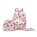 Backpack set with fruity design