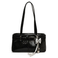 Women's mini handbag with removable charm