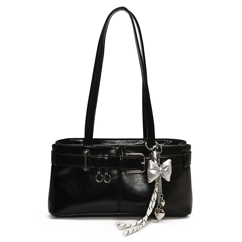 Women's mini handbag with removable charm