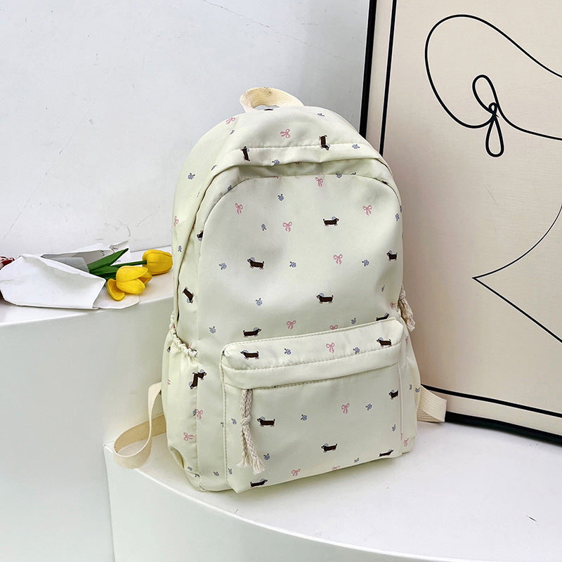 Dog-Themed Casual Backpack