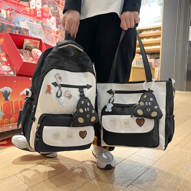 Playful Animal-Themed Multi-Pocket Backpack