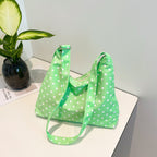 Stylish Polka Dot Hobo Bag