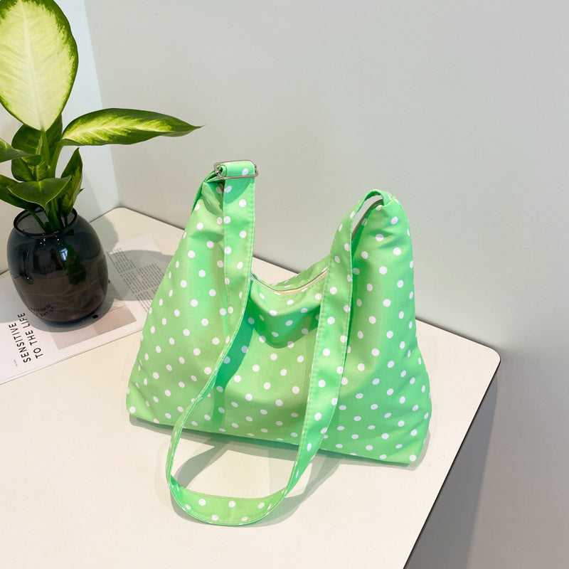 Stylish Polka Dot Hobo Bag