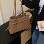 Women's Tote Bag made of high-quality synthetic leather with an elegant shoulder strap-https://detail.1688.com/offer/1006623706819.html-Calm Wears-Braun-nothing-Calm Wears
