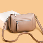Casual Leather Crossbody Bag
