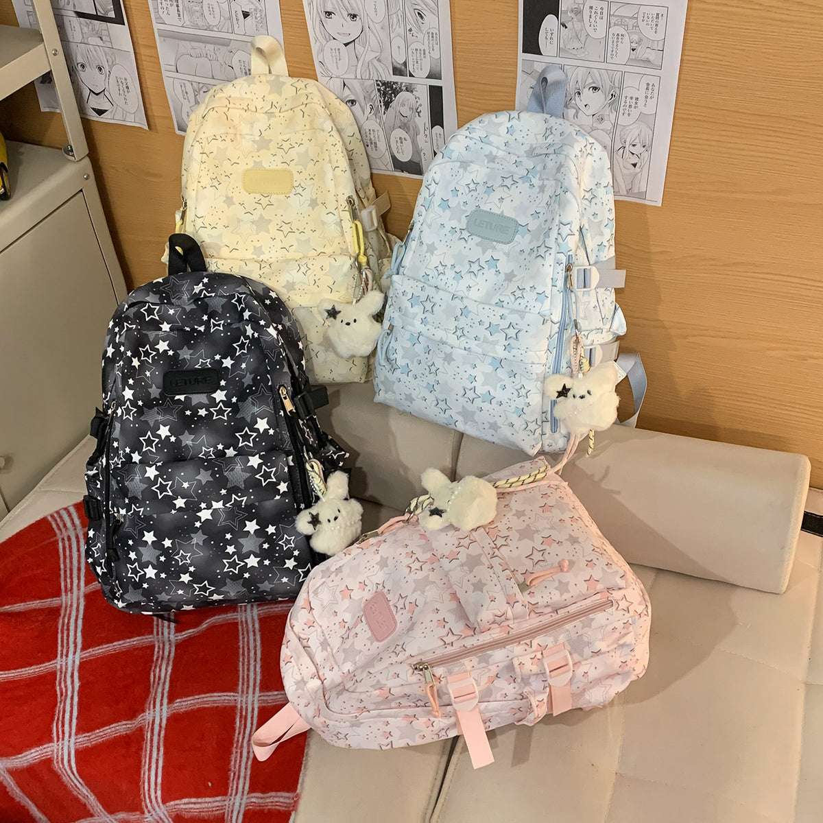 Star-Patterned Lightweight Backpack