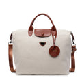 Multi-Pocket Canvas Weekend Tote
