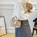 Embroidered Drawstring Bucket Bag