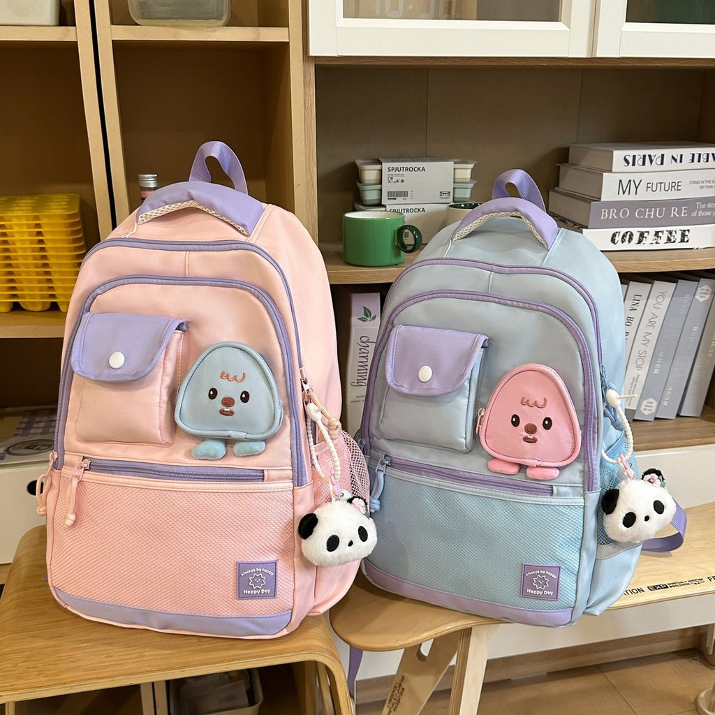 Children's backpack with playful animal motif and versatile compartments