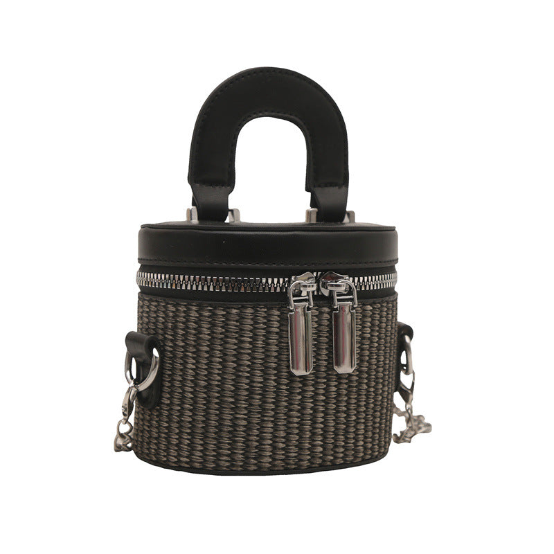 Women's mini backpack handbag with elegant zipper and practical carrying handle