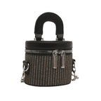 Women's mini backpack handbag with elegant zipper and practical carrying handle