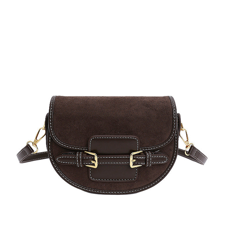 Women's shoulder bag made of high-quality suede with elegant chain closure-https://detail.1688.com/offer/975353583702.html-Calm Wears-Braun-nothing-Calm Wears