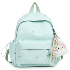 Starry Patterned Plush Backpack