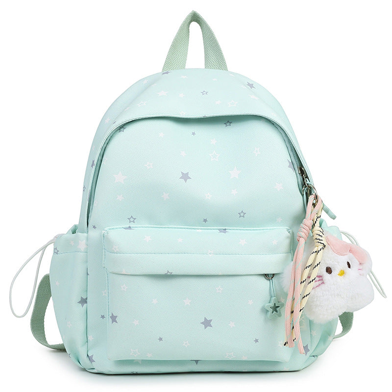 Starry Patterned Plush Backpack