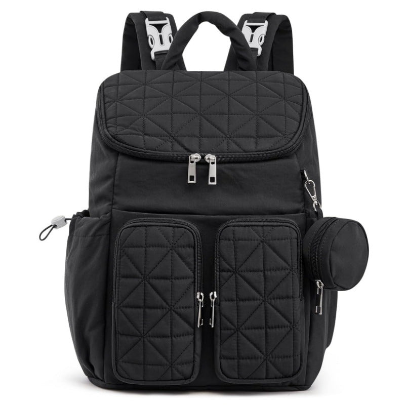 Multifunctional backpack with insulating compartments-https://detail.1688.com/offer/1044340671842.html-Calm Wears-Black-11*6*15 inch-Calm Wears