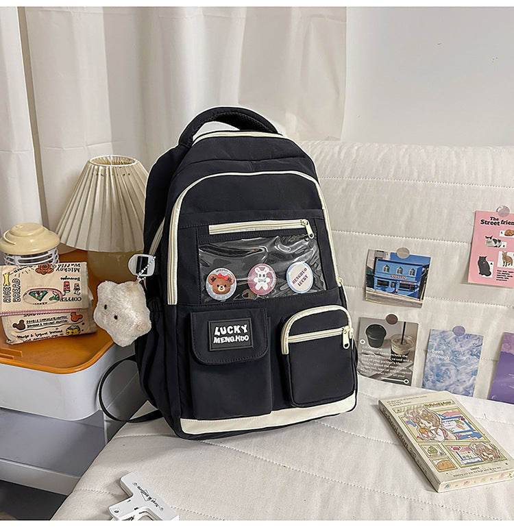 Stylish Utility School Backpack-https://detail.1688.com/offer/1034864273964.html-Calm Wears-Black-Calm Wears