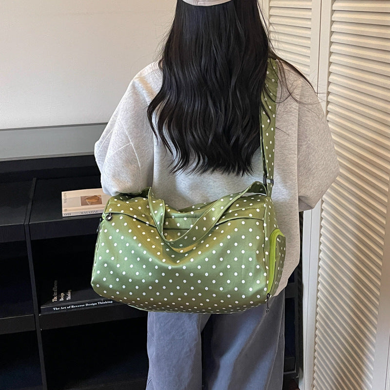 Trendy Polka Dot Pattern Travel Duffel Bag