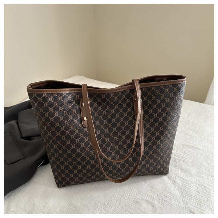 Ladies elegant tote bag with geometric pattern-https://detail.1688.com/offer/999218311520.html-Calm Wears-Braun-nothing-Calm Wears