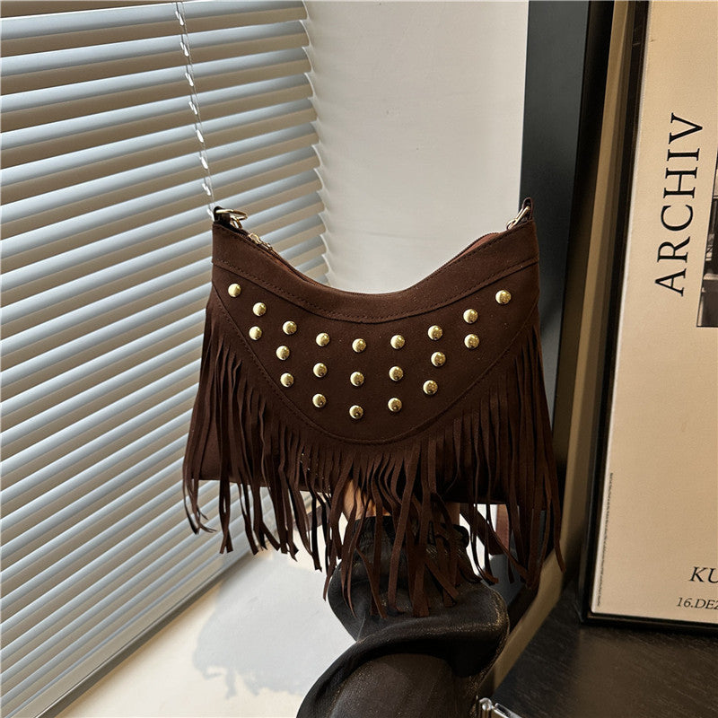 Decorative Fringe Crossbody Bag