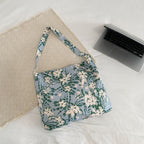 WoFloral Print Hobo Handbag